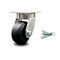 Service Caster 4 Inch Kingpinless Rubber on Steel Wheel Swivel Caster with Swivel Lock SCC SCC-KP30S420-RSR-BSL - alternate 1